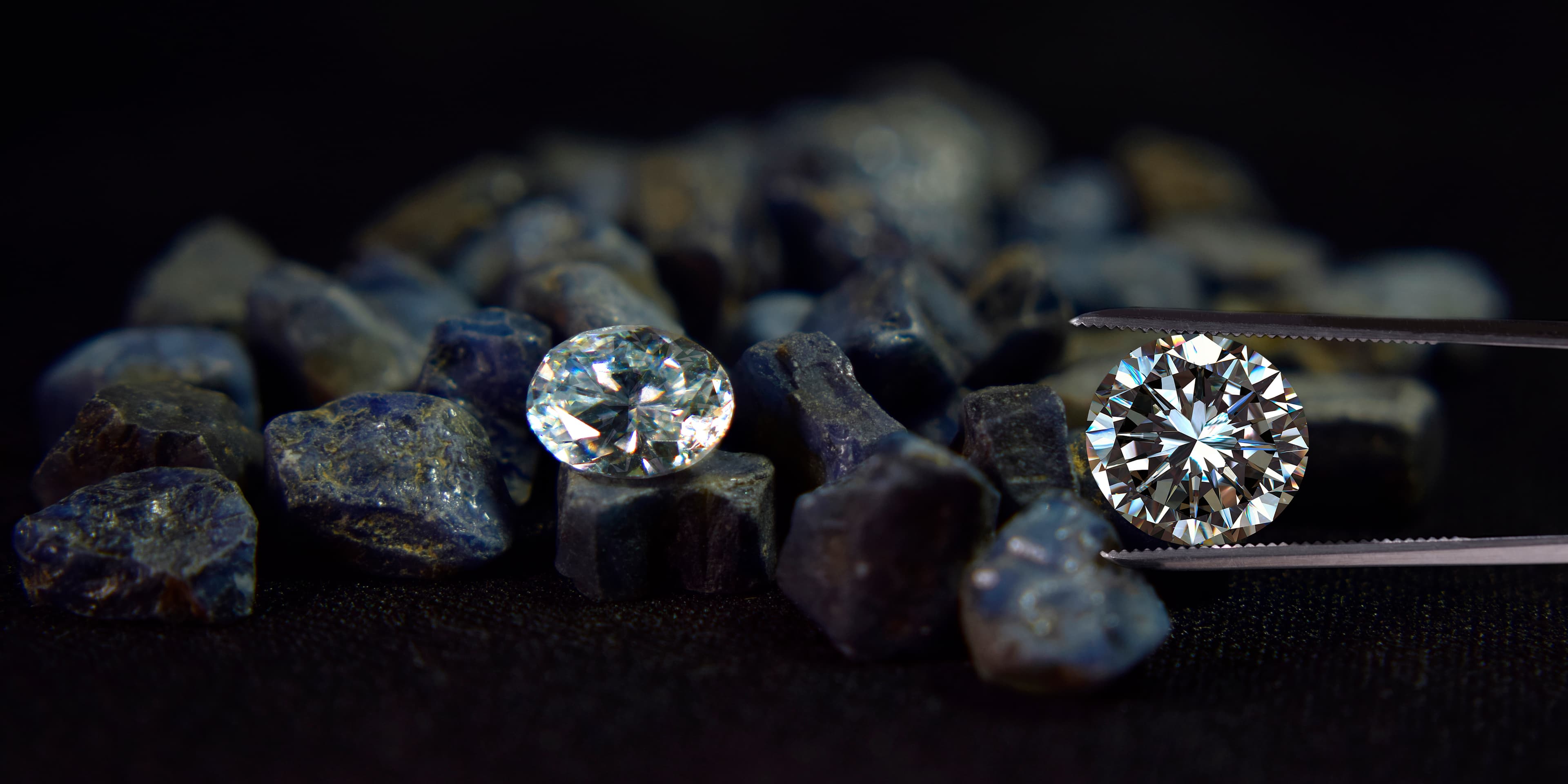 Diamond workshop background